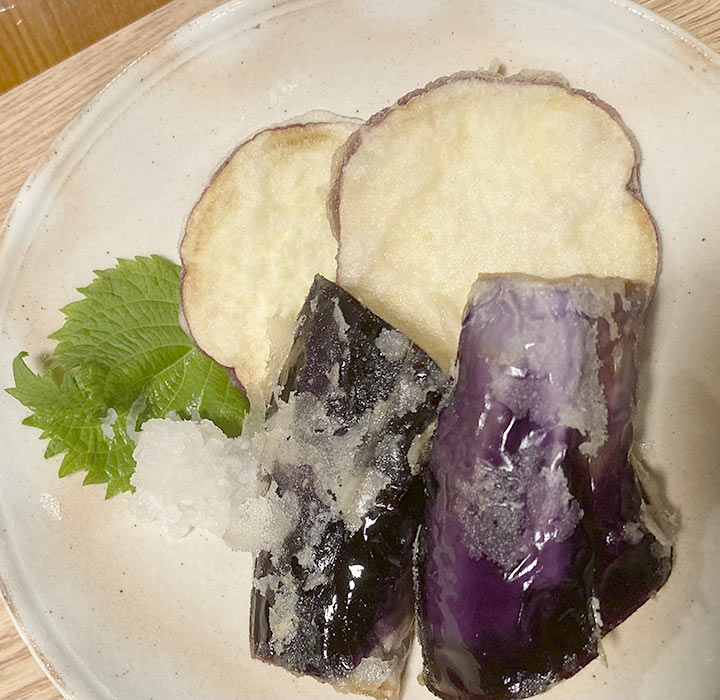 ナスとさつまいもの天ぷら